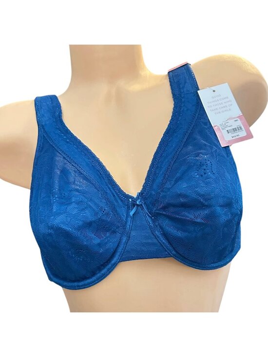 Cacique Other - Cacique NWT Blue Modern Lace Underwire Bra 38D